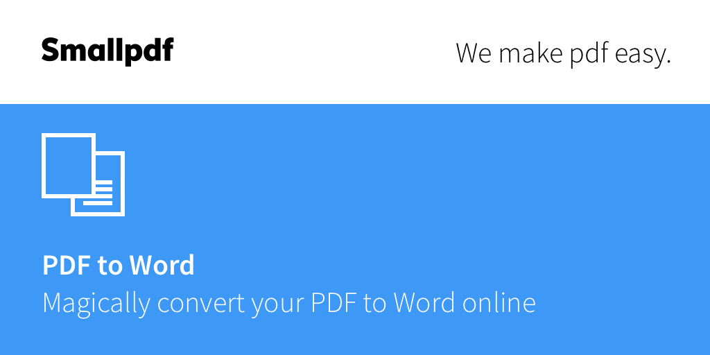 To word pdf smallpdf I Love